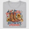 Howdy America Patriotic Western DTF Transfer