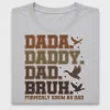 Retro Dada Daddy Dad Bruh DTF Transfer