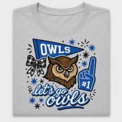 Retro Owl Mascot DTF Transfer