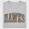 Camo Hawks Varsity DTF Transfer