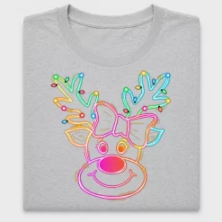 Neon Coquette Reindeer DTF Transfer