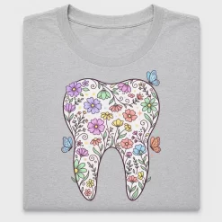 Floral Tooth DTF Transfer