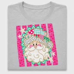Retro Santa Claus Patchwork DTF Transfer