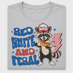 Retro Raccoon Fourth of July DTF Transfer