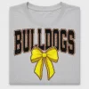 Bulldogs Softball Bow DTF Transfer