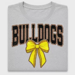Bulldogs Softball Bow DTF Transfer