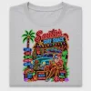 Santa Surf Shack Neon DTF Transfer