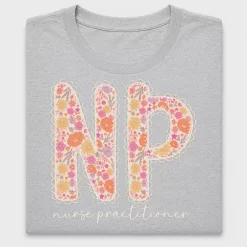 Floral Nurse Practitioner DTF Transfer
