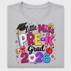 Little Miss Pre-K Grad 2026 DTF Transfer