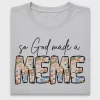 So God Made A Meme Boho Floral DTF Transfer