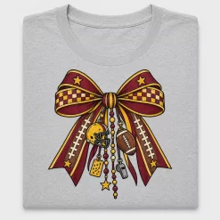 Retro Football Charm Bow DTF Transfer