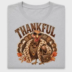 Boujee Leopard Turkey Thanksgiving DTF Transfer