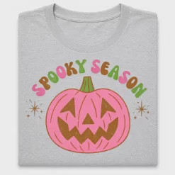 Retro Pink Pumpkin Spooky Season DTF Transfer