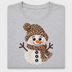 Leopard Snowman DTF Transfer