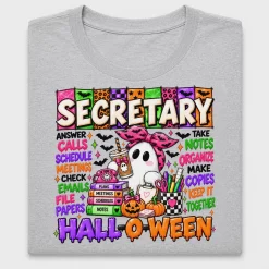 Halloween Secretary DTF Transfer Design
