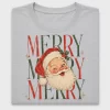 Retro Santa Merry Christmas DTF Transfer
