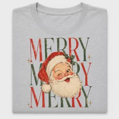 Retro Santa Merry Christmas DTF Transfer