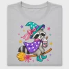 Whimsical Raccoon Witch DTF Transfer