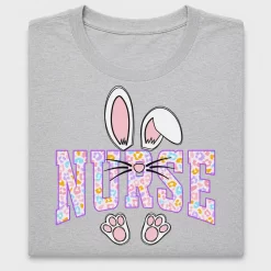 Nurse Bunny Pastel Leopard DTF Transfer