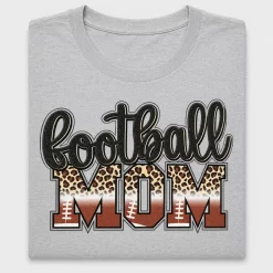 Football Mom Leopard Print DTF Transfer