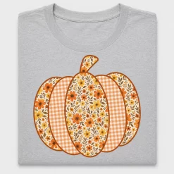 Floral Fall Pumpkin DTF Transfer