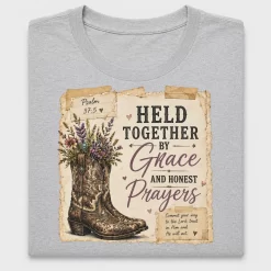 Western Boot Grace Prayer DTF Transfer