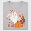 Floral Ghost Fall Pumpkin DTF Transfer