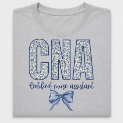 CNA Floral DTF Transfer Design