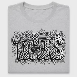 Retro Tigers Leopard DTF Transfer