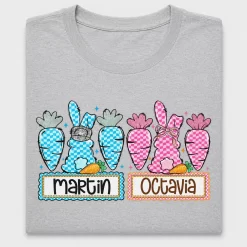 Personalized Checkered Bunny DTF Transfer