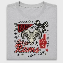 Retro Rams Mascot DTF Transfer