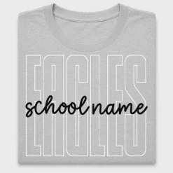 Custom School Name Mascot DTF Transfer