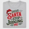 Dear Santa Stop Judging Me DTF Transfer
