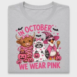 In October We Wear Pink DTF Transfer
