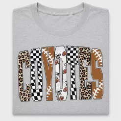 Leopard Checkered Coyotes DTF Transfer