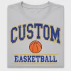 Retro Custom Basketball DTF Transfer