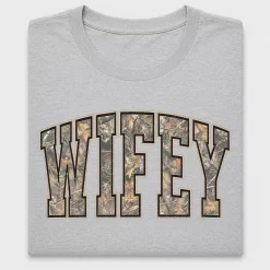 Wifey Camo Varsity DTF Transfer