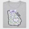 Floral Georgia State DTF Transfer