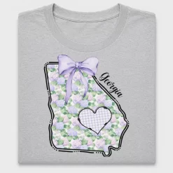 Floral Georgia State DTF Transfer