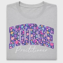Nurse Practitioner Floral DTF Transfer