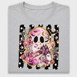 Preppy Halloween Ghost Skull DTF Transfer