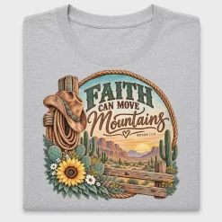 Faith Can Move Mountains DTF Transfer