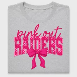 Pink Out Raiders DTF Transfer