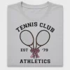 Retro Tennis Club Leopard Bow DTF Transfer