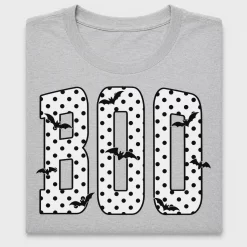Boo Halloween Bats Polka Dots DTF Transfer