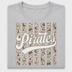 Retro Camo Pirates Striped DTF Transfer