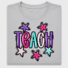 Teacher Teach Doodle Stars DTF Transfer