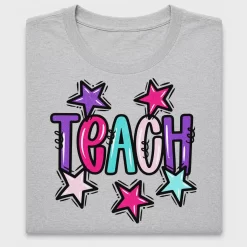 Teacher Teach Doodle Stars DTF Transfer