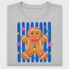 Striped Gingerbread Man DTF Transfer