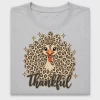 Leopard Thankful Turkey DTF Transfer